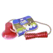 Brinquedo Club Pet Bite Toy Com Ventosa Vermelha