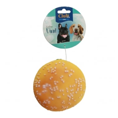 Brinquedo Club Pet Hambúrguer com Apito