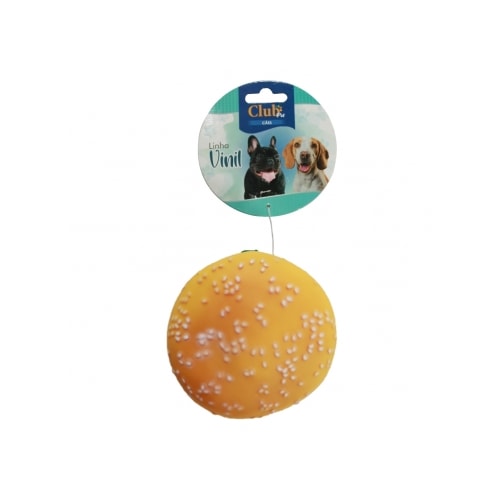 Brinquedo Club Pet Hambúrguer com Apito