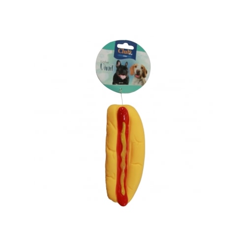 Brinquedo Club Pet Hot Dog com Apito