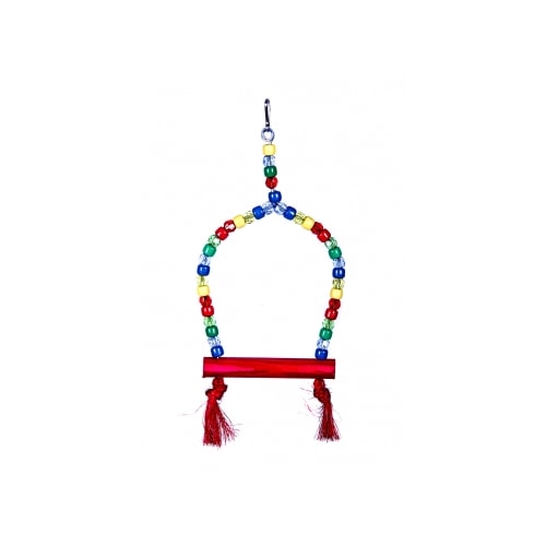 Brinquedo Club Pet Poleiro Aberto com Miçanga Médio