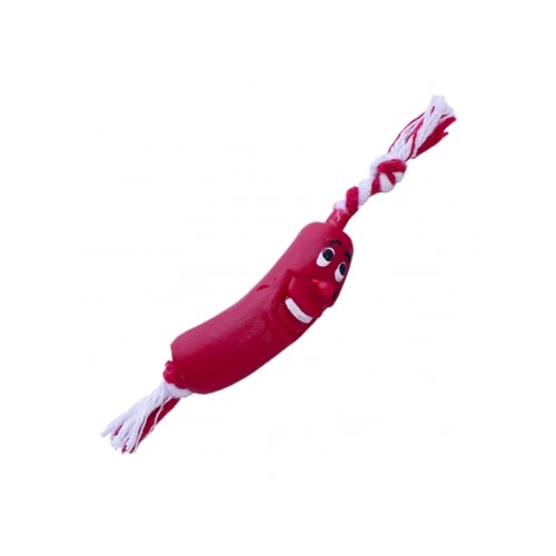 Brinquedo Club Pet Salsicha Baby com Corda