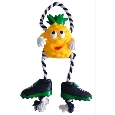 Brinquedo Club Pet Vinil Abacaxi com Chuteira