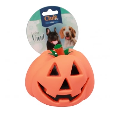 Brinquedo Club Pet Vinil Abobora Halloween