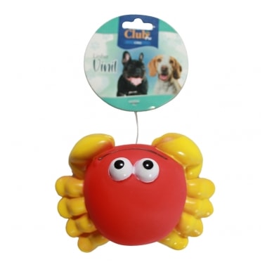 Brinquedo Club Pet Vinil Caranguejo