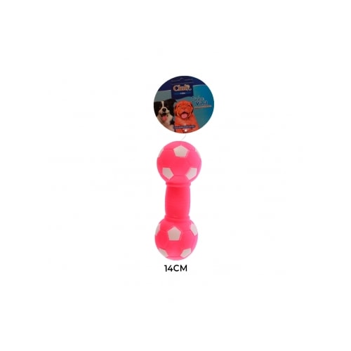 Brinquedo Club Pet Vinil Halteres Futebol