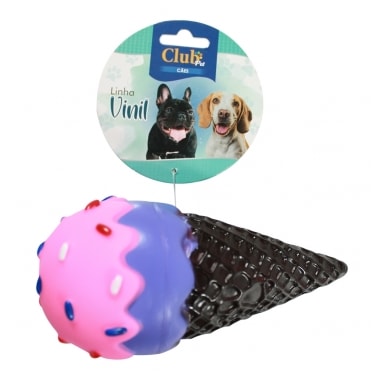 Brinquedo Club Pet Vinil Sorvete