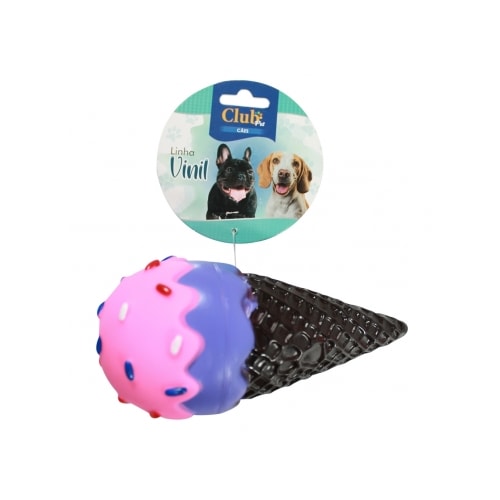 Brinquedo Club Pet Vinil Sorvete