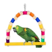 Brinquedo Golden Pets Madeira Balanço Papagaios
