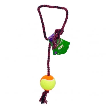 Brinquedo LCM Dental Bone A com 1 Bola de Tênis e Corda