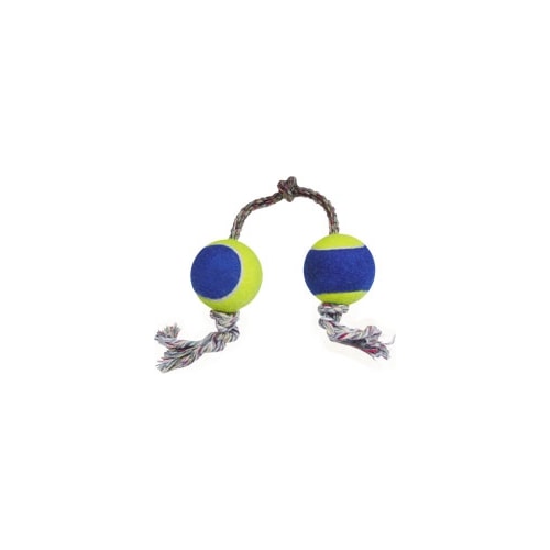 Brinquedo LCM Dental Bone B com 2 Bolas de Tênis e Corda