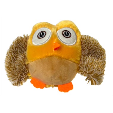 Brinquedo Napi Pelúcia Coruja Bege