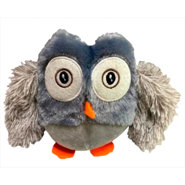 Brinquedo Napi Pelúcia Coruja Cinza