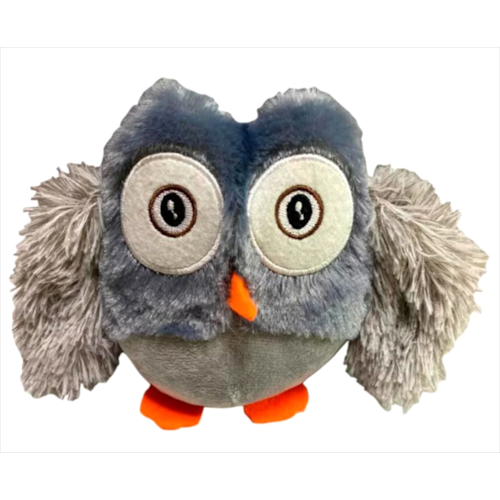 Brinquedo Napi Pelúcia Coruja Cinza