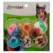 Brinquedo Petmart Festa Gatos com 6 Unidades