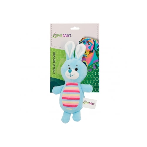 Brinquedo Petmart Pelúcia Coelho Arco-íris
