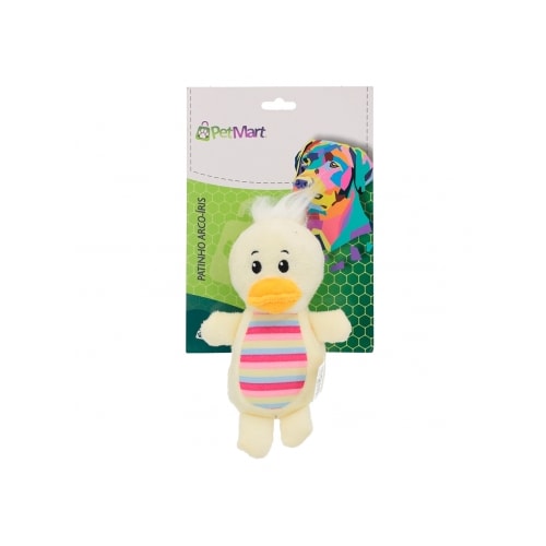 Brinquedo Petmart Pelúcia Pato Colorido