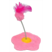 Brinquedo São Pet Flor com Mola Gato Rosa