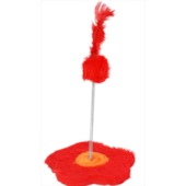 Brinquedo São Pet Flor com Mola Gato Vermelho