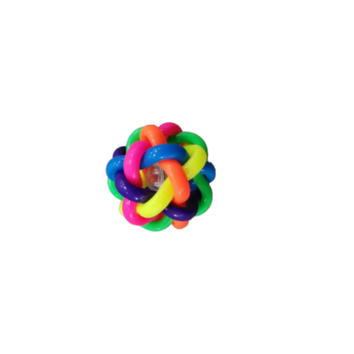 Brinquedo Savana Bola Colorida com Sino Pequena