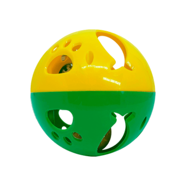 Brinquedo Savana Bola Grande com Guizo Amarela Gatos