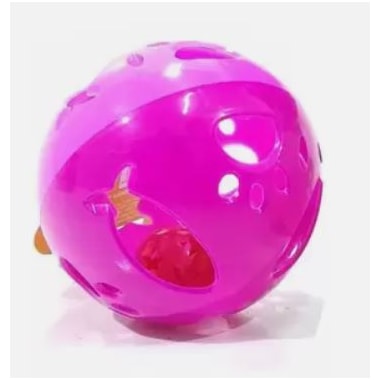 Brinquedo Savana Bola Grande com Guizo Rosa Gatos