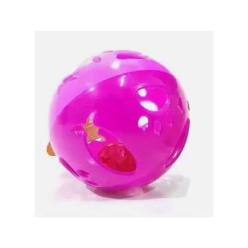 Brinquedo Savana Bola Grande com Guizo Rosa Gatos