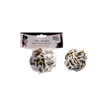 Brinquedo Savana Corda Bola Marrom - Chocolate