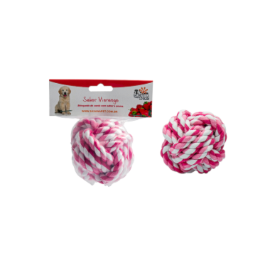 Brinquedo Savana Corda Bola Rosa - Morango