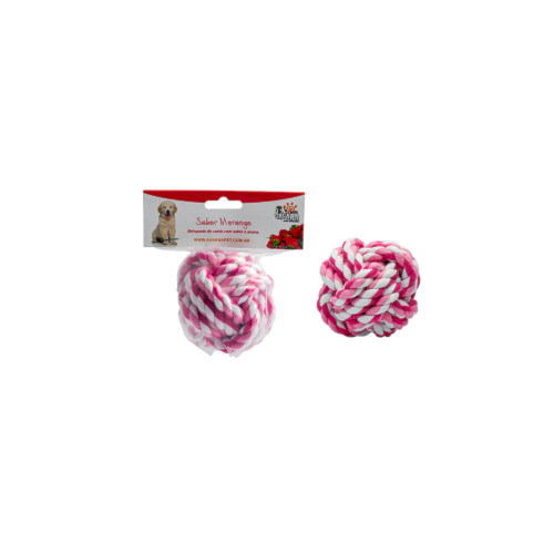 Brinquedo Savana Corda Bola Rosa - Morango