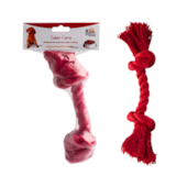 Brinquedo Savana Corda Nó Vermelho - Carne