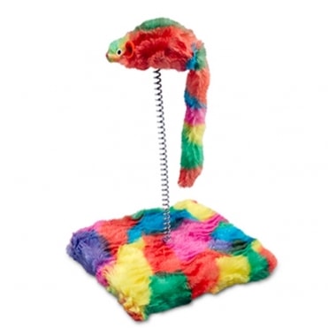 Brinquedo Savana Interativo Ratinho com Mola e Base Gatos