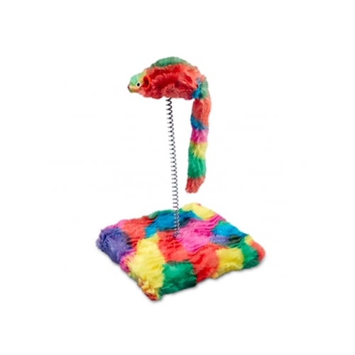 Brinquedo Savana Interativo Ratinho com Mola e Base Gatos
