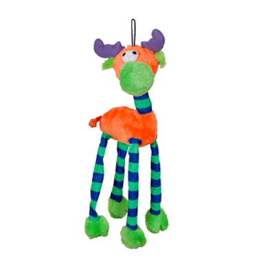 Brinquedo Savana Pelúcia Alce Laranja Sonoro