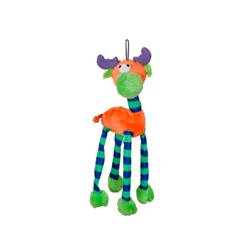 Brinquedo Savana Pelúcia Alce Laranja Sonoro
