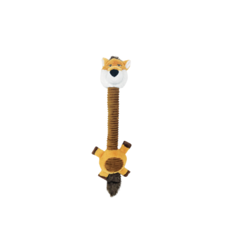 Brinquedo Savana Pelúcia Raposa Long Neck com Apito