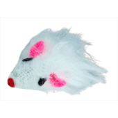 Brinquedo Savana Pelúcia Ratinho Branco Gatos