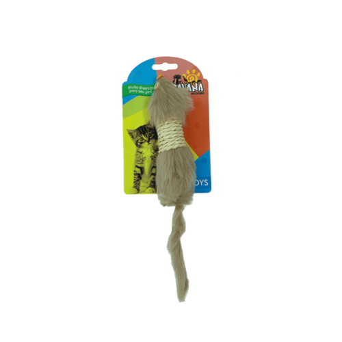 Brinquedo Savana Pelúcia Rato com Sisal