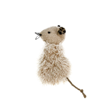 Brinquedo Savana Ratinho Sisal com Catnip Peludo Gatos