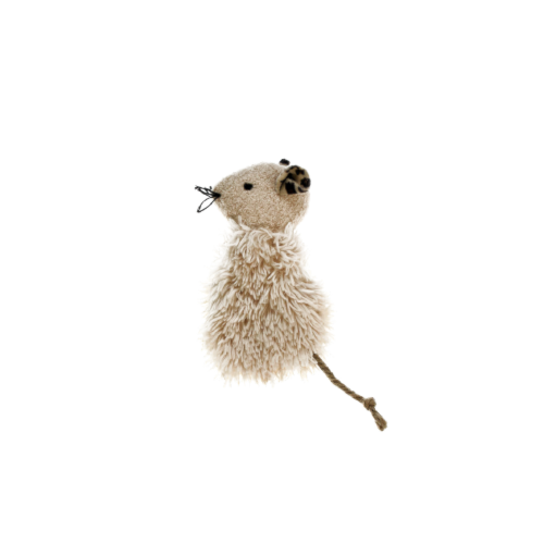 Brinquedo Savana Ratinho Sisal com Catnip Peludo Gatos