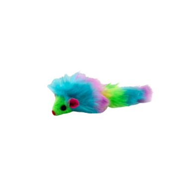Brinquedo Savana Ratinhos Pelúcia Coloridos - Unidade