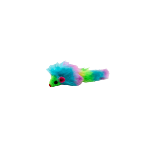 Brinquedo Savana Ratinhos Pelúcia Coloridos - Unidade