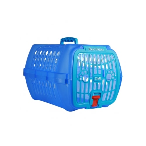 Caixa de Transporte Club Pet Best Colors Azul N1