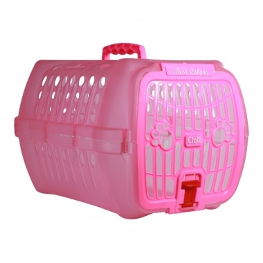 Caixa de Transporte Club Pet Best Colors Rosa N1