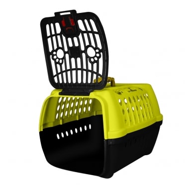 Caixa de Transporte Club Pet Confort Amarelo com Preto N2