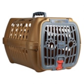 Caixa de Transporte Club Pet Goldmaxx Dourado e Chumbo N1