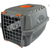 Caixa de Transporte Durapets Falcon Neon Portão Aço Laranja N3