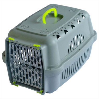 Caixa de Transporte Durapets Falcon Neon Portão Acrílico Amarela N1