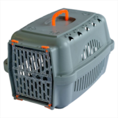 Caixa de Transporte Durapets Falcon Neon Portão Acrílico Laranja N1