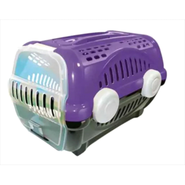 Caixa de Transporte Furacão Pet Luxo Lilás N1